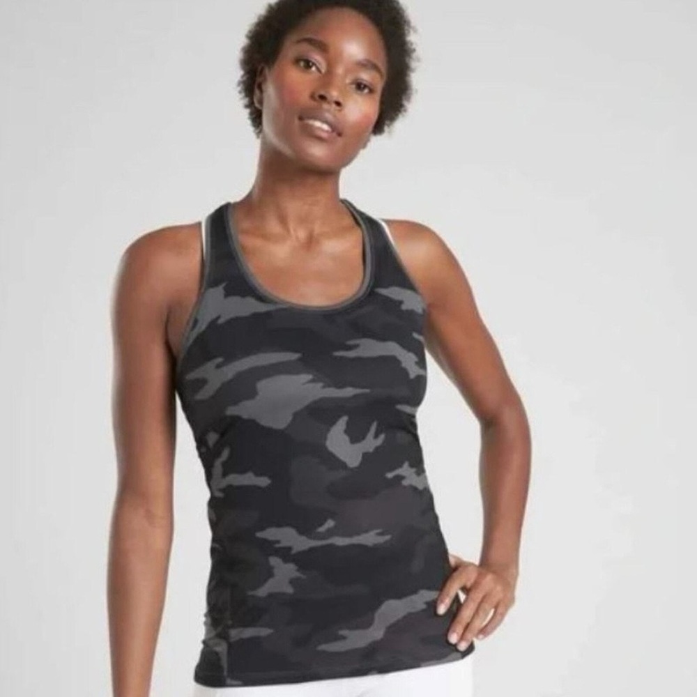 Athleta Camo Limitless Keyhole Tank Top